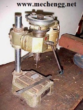 Photographic view of a micro (or mini) drilling machine