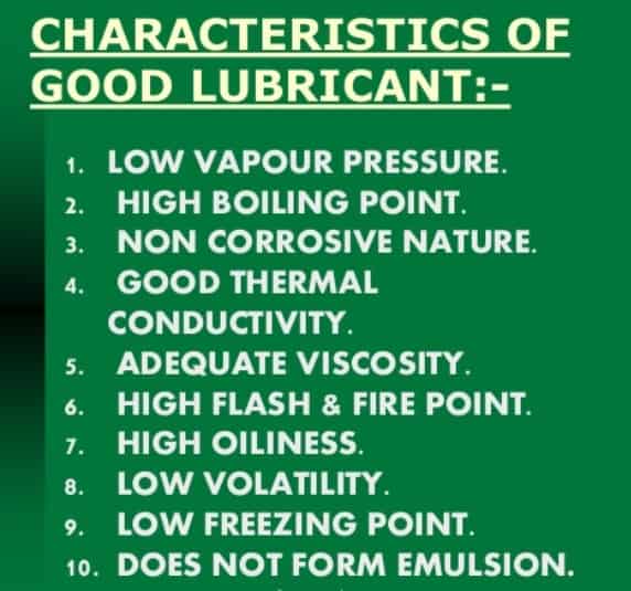 良好润滑油的特点