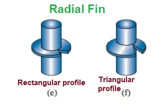 Radial fin