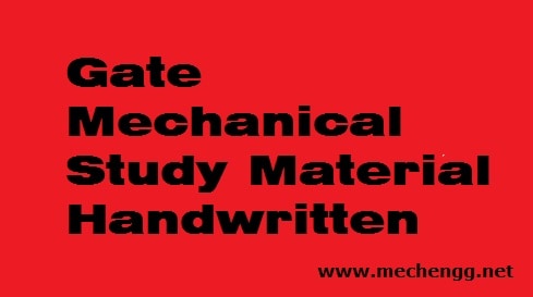GateMechanicalstudymaterialhandwrittenNotes