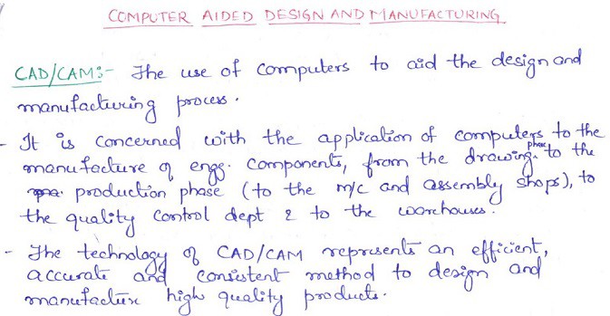 computer aided design notes