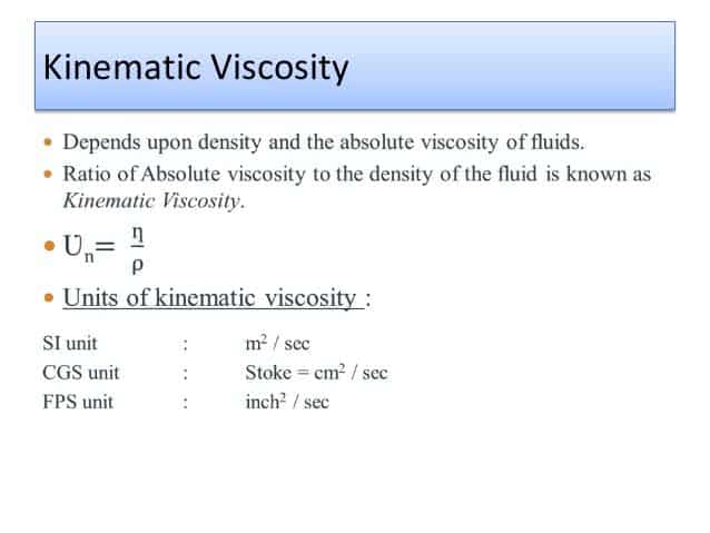 kinematic viscosity